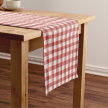 Hand Drawn Imperfect Plaid Farmhouse Dark Red