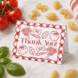 Hand Drawn Italian Pasta Thank You Card
