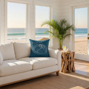 Hand drawn Jellyfish Art Throw Pillow