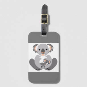 Hand drawn - KOALA - Animal lover - Marsupial - Luggage Tag