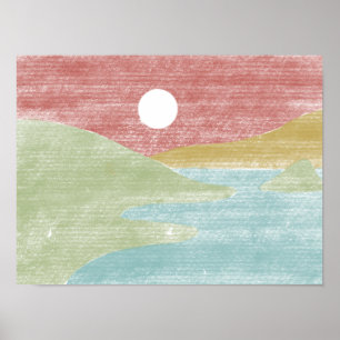 Hand Drawn Landscape Poster