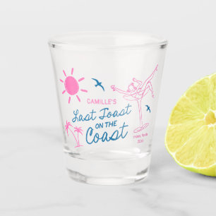 Hand-Drawn Last Toast Bachelorette Shot Glass