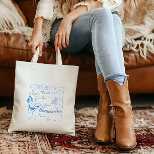 Hand Drawn Last Toast On The Coast Bachelorette Tote Bag