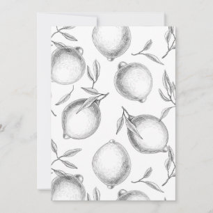 Hand drawn Lemon pattern