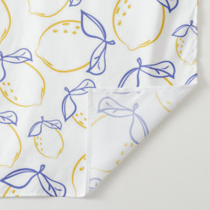 Hand Drawn Lemon Pattern Tapestry