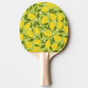 Hand Drawn Lemons Colourful Wallpaper Ping Pong Paddle