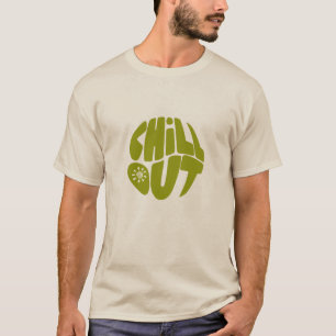 Hand drawn lettering phrase in the shape of a ball T-Shirt