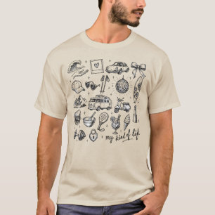 Hand Drawn Lifestyle Clipart Bundle, T-Shirt