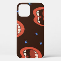 Hand-Drawn Lips: Cute Mouth Pattern.