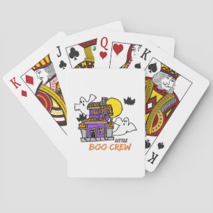 Hand Drawn Little Boo Crew Halloween Playing Cards