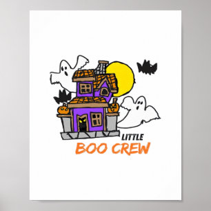 Hand Drawn Little Boo Crew Halloween Poster