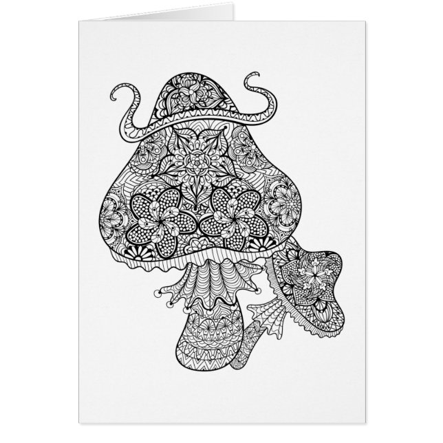 Hand Drawn Magic Mushrooms Doodle (Front)