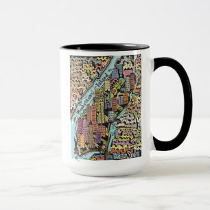 Hand Drawn Map of New York City Mug