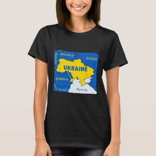 Hand Drawn Map Of Ukraine T-Shirt