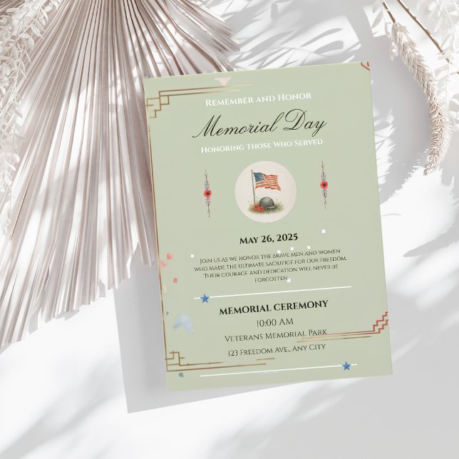 Hand-drawn Memorial Day illustration Card (Creator Uploaded)
