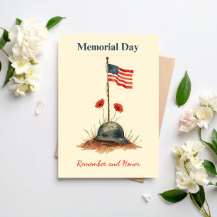 Hand-drawn Memorial Day illustration Invitation