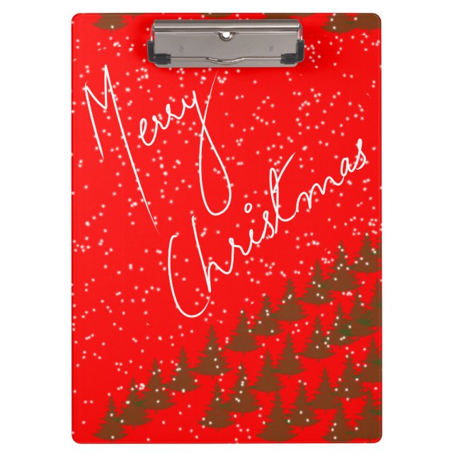 Hand-Drawn Merry Christmas Clipboard (Front)