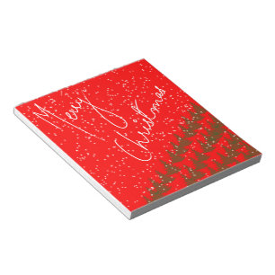 Hand-Drawn Merry Christmas Notepad
