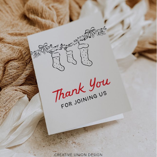 Hand Drawn Merry Little Baby Shower Thank You (Creator Uploaded)