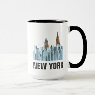 Hand Drawn New York City, NY Mug