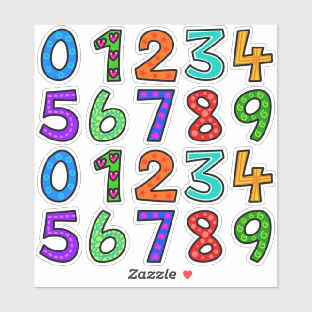 Hand Drawn Numbers (Sheet)