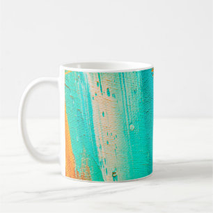 Hand drawn oil painting. Abstract art background. Coffee Mug