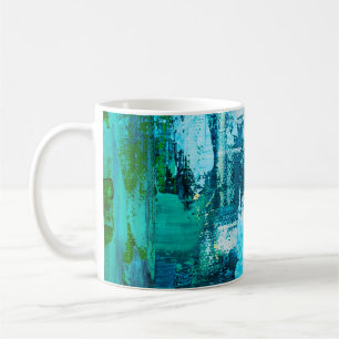Hand drawn oil painting. Abstract art background. Coffee Mug