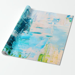 Hand drawn oil painting. Abstract art background. Wrapping Paper