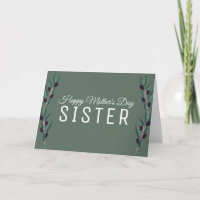 Hand Drawn Olive Vine Mother's Day Sister Card