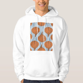 Hand-drawn onion bulbs, organic wallpaper hoodie