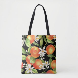 Hand Drawn Oranges: Floral Illustration. Tote Bag