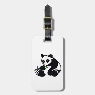 Hand drawn - PANDA Bear - Conservation Luggage Tag