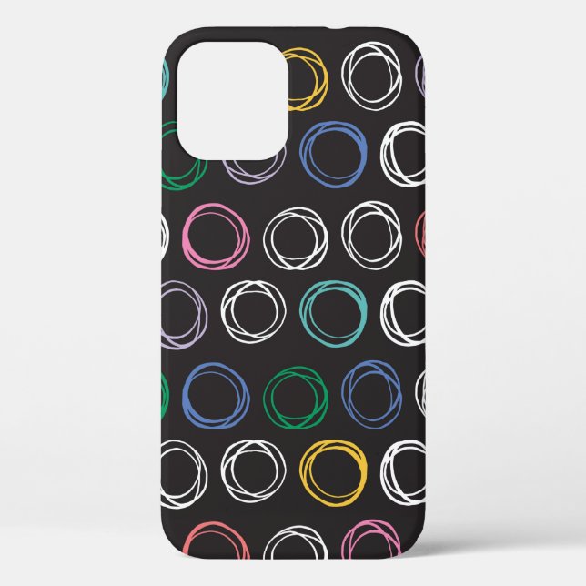Hand drawn pattern with brushed lines seamless pat Case-Mate iPhone case (Back)