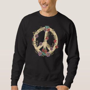 Hand drawn peace sign sweatshirt