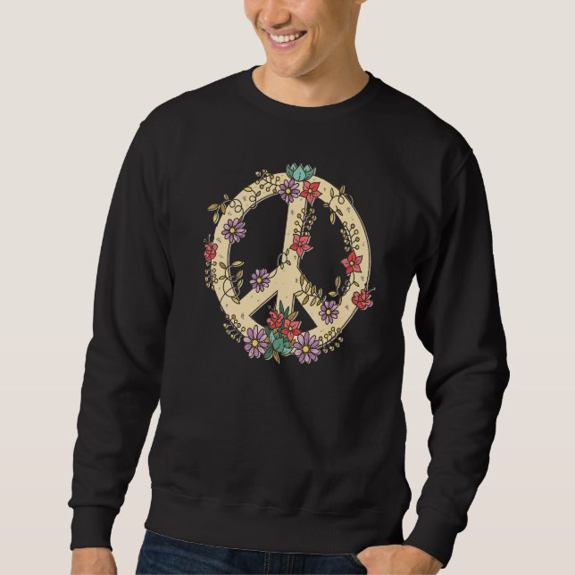 Hand drawn peace sign  sweatshirt (Front)