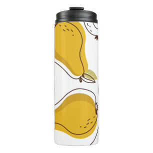 Hand Drawn Pears Decorative Wallpaper Thermal Tumbler