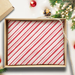 Hand Drawn Peppermint Stripe Classic Fun Christmas Tissue Paper<br><div class="desc">This fun and festive design features hand drawn peppermint stripes in classic red and white for that cosy,  traditional holiday feeling with a hint of whimsy. Original art by Malissa Melrose.</div>
