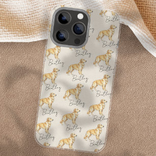 Hand Drawn Pet Portrait Sketch Golden Retriever iPhone 16 Pro Max Case