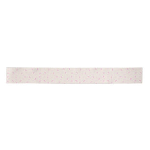 Hand Drawn Pink Sprinkles Satin Ribbon