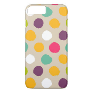 Hand-drawn polka dot pattern iPhone 8 plus/7 plus case