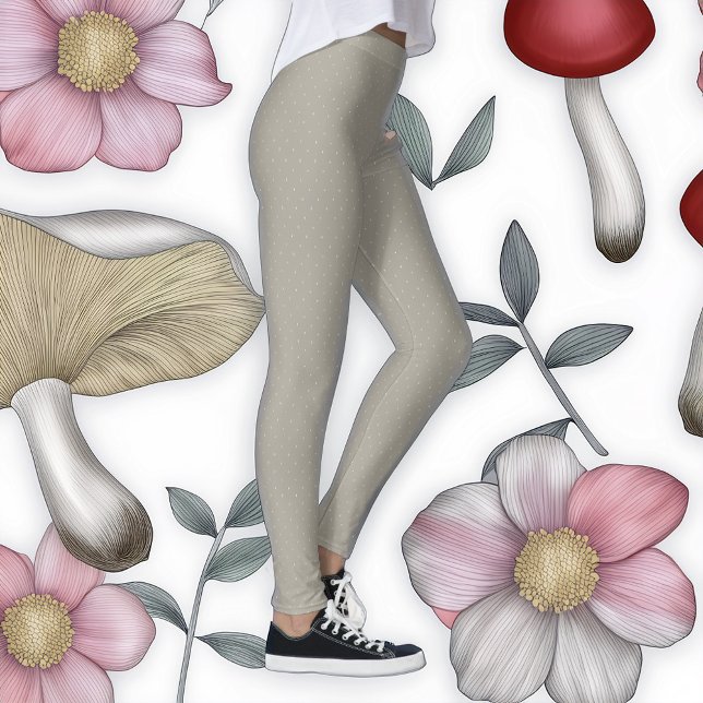 Hand Drawn Polka Dots Snowy Leggings (Creator Uploaded)