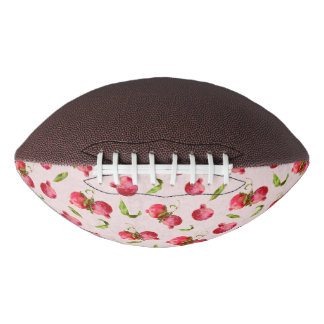 Hand Drawn Pomegranate Botanical Illustration American Football