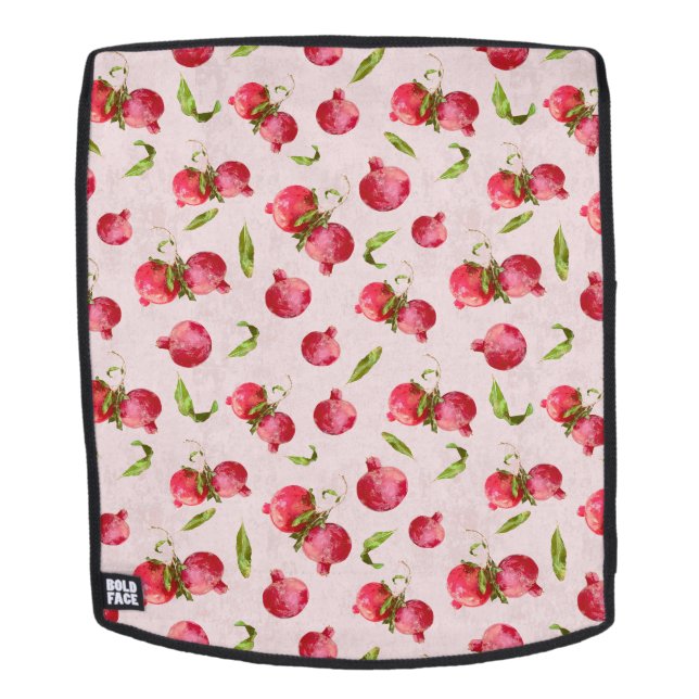 Hand Drawn Pomegranate Botanical Illustration Backpack (Removable Face)