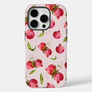 Hand Drawn Pomegranate Botanical Illustration iPhone 16 Pro Case