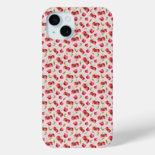 Hand Drawn Pomegranate Botanical Illustration iPhone 15 Mini Case
