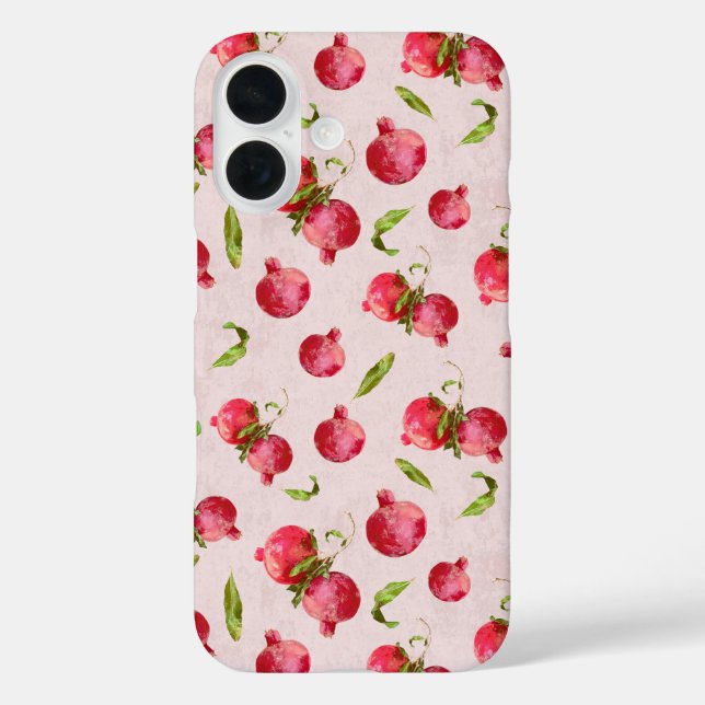 Hand Drawn Pomegranate Botanical Illustration Case-Mate iPhone Case (Back)