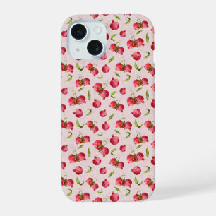 Hand Drawn Pomegranate Botanical Illustration iPhone 15 Case