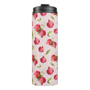Hand Drawn Pomegranate Botanical Illustration Thermal Tumbler