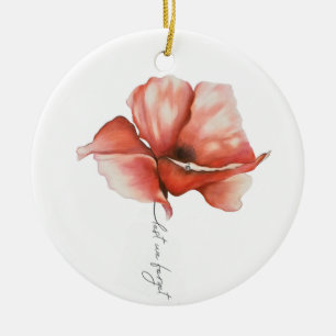 Hand Drawn Poppy Christmas Tree Decoration