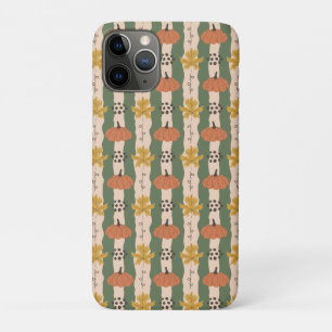 Hand Drawn Pumpkin & Leaf Pattern iPhone 11 Pro Case